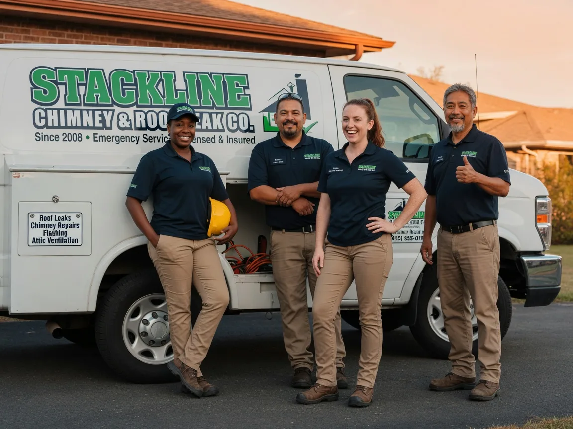 Chimney flashing repair company in Angwin, CA